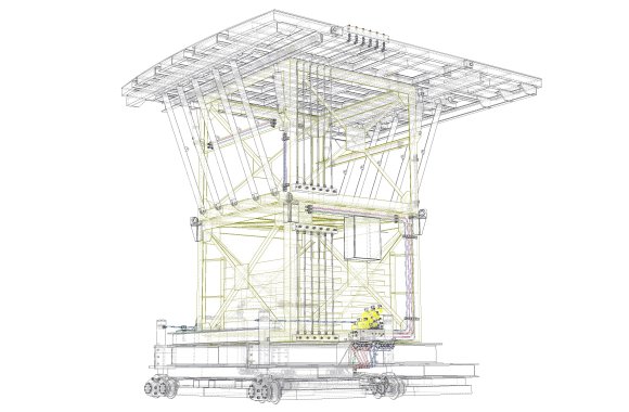 Chassis Frame and Lower Tower with Lifting Points