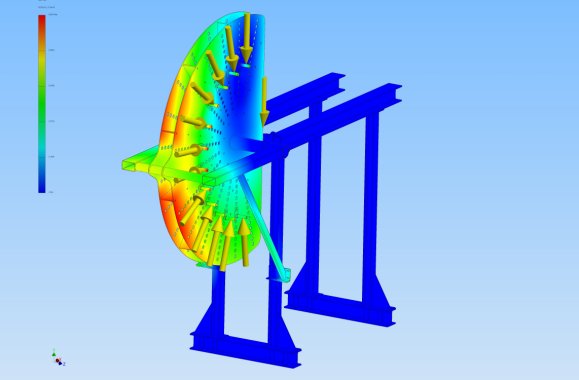 Roller Frame FEA Max Dispacement Roller Frame FEA Max Dispacement